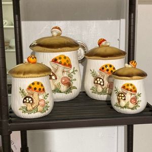 Vintage Mushroom Containers